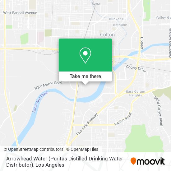 Mapa de Arrowhead Water (Puritas Distilled Drinking Water Distributor)