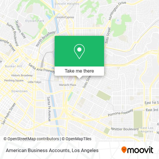 American Business Accounts map