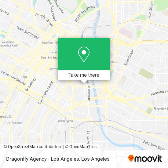 Mapa de Dragonfly Agency - Los Angeles