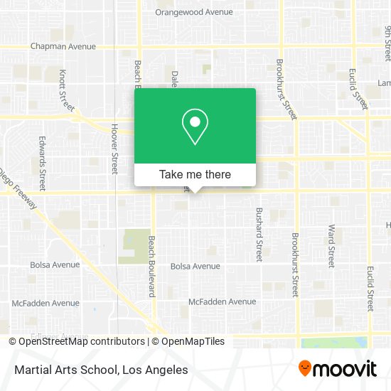 Martial Arts School map