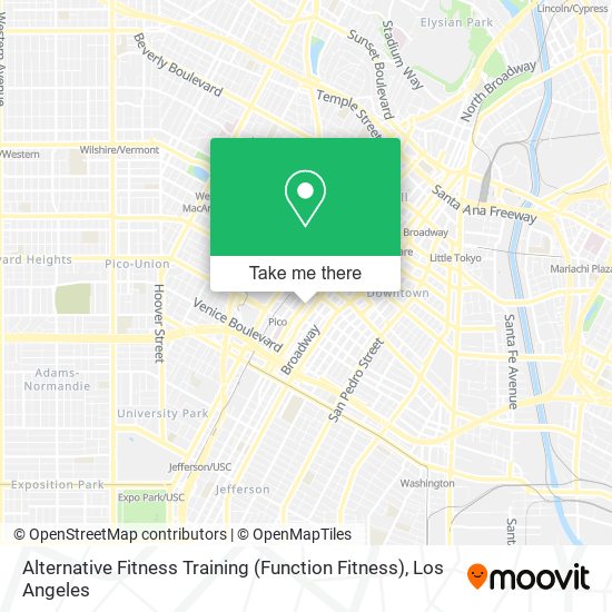 Alternative Fitness Training (Function Fitness) map