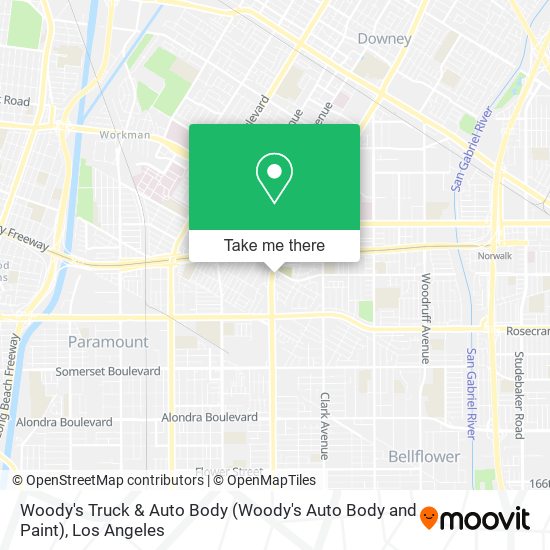 Mapa de Woody's Truck & Auto Body (Woody's Auto Body and Paint)