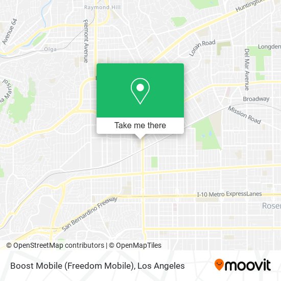 Boost Mobile (Freedom Mobile) map