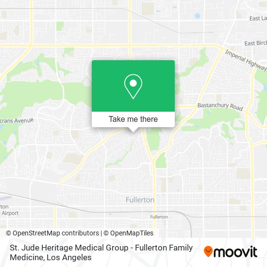 Mapa de St. Jude Heritage Medical Group - Fullerton Family Medicine