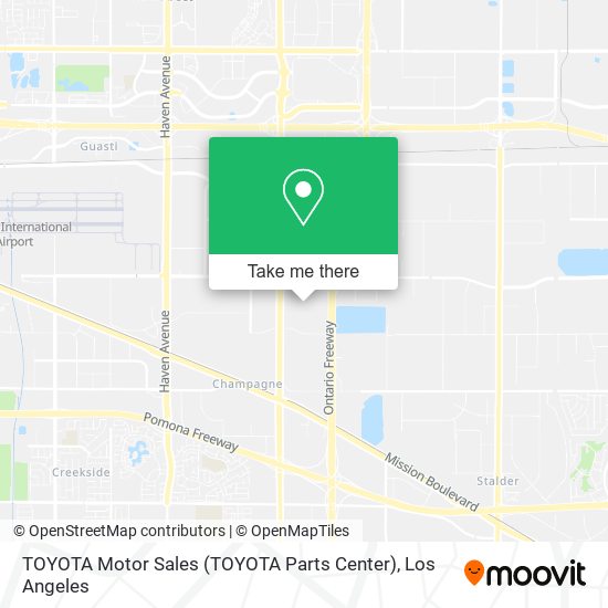 TOYOTA Motor Sales (TOYOTA Parts Center) map