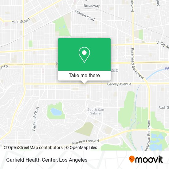 Garfield Health Center map