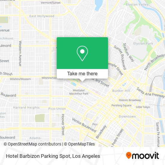 Hotel Barbizon Parking Spot map