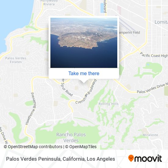 Mapa de Palos Verdes Peninsula, California