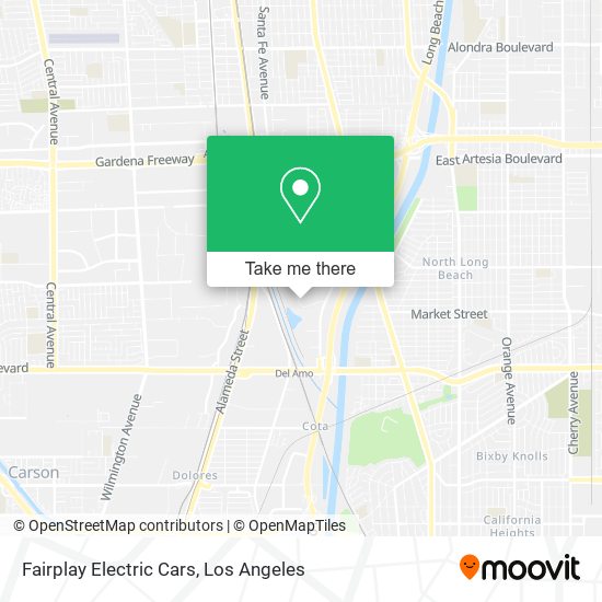 Mapa de Fairplay Electric Cars