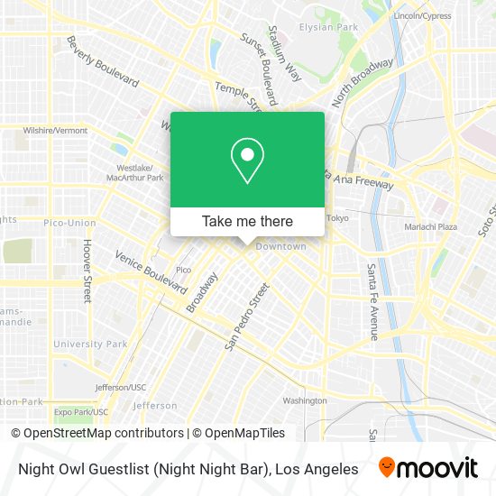 Night Owl Guestlist (Night Night Bar) map