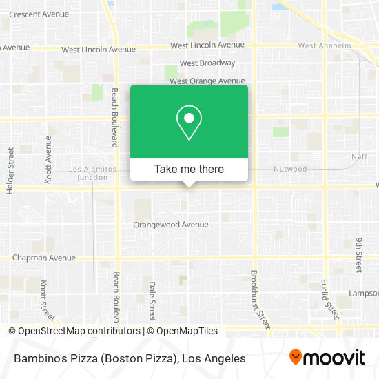 Mapa de Bambino's Pizza (Boston Pizza)
