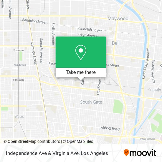 Independence Ave & Virginia Ave map