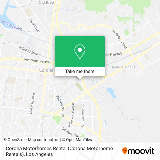 Corona Motorhomes Rental (Corona Motorhome Rentals) map