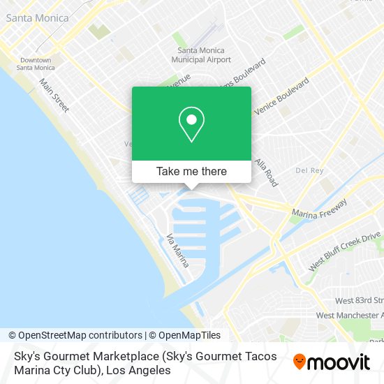 Sky's Gourmet Marketplace (Sky's Gourmet Tacos Marina Cty Club) map