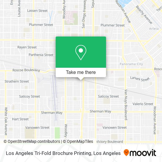 Mapa de Los Angeles Tri-Fold Brochure Printing