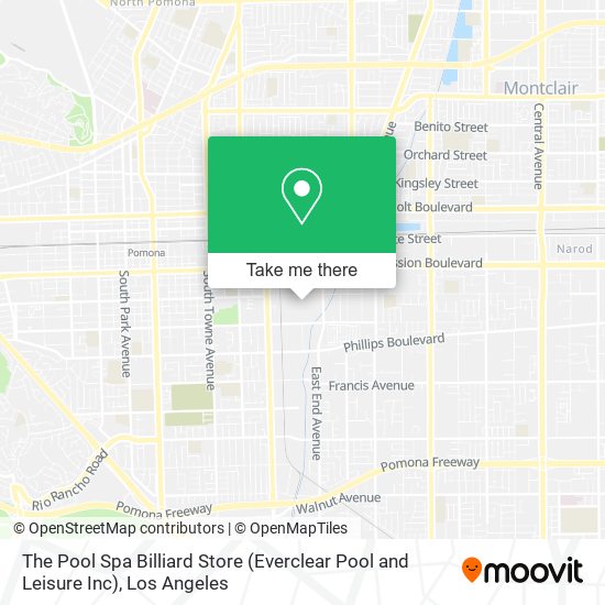 Mapa de The Pool Spa Billiard Store (Everclear Pool and Leisure Inc)