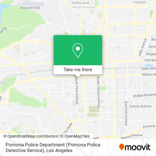 Pomona Police Department (Pomona Police Detective Service) map