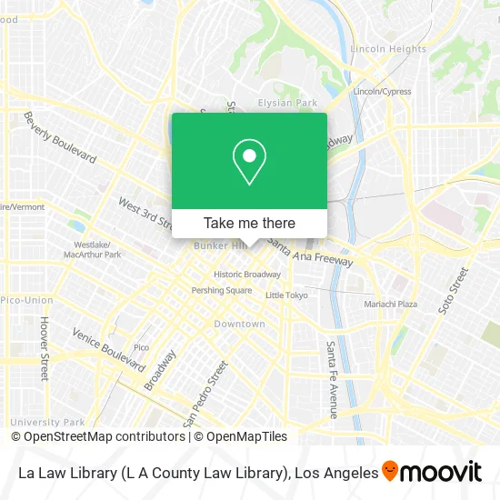 La Law Library (L A County Law Library) map