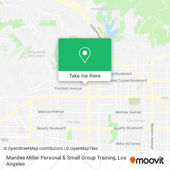 Mandee Miller Personal & Small Group Training map