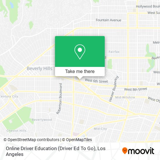 Online Driver Education (Driver Ed To Go) map