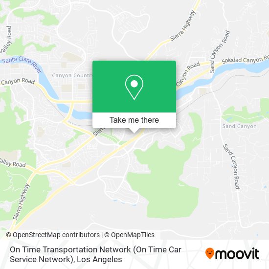 On Time Transportation Network (On Time Car Service Network) map