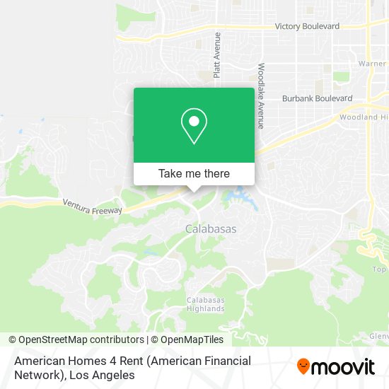 American Homes 4 Rent (American Financial Network) map