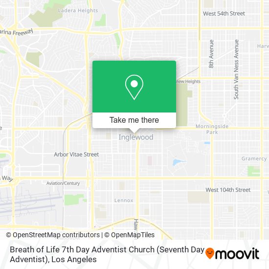 Breath of Life 7th Day Adventist Church (Seventh Day Adventist) map