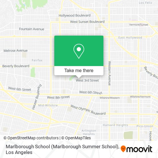 Mapa de Marlborough School (Marlborough Summer School)