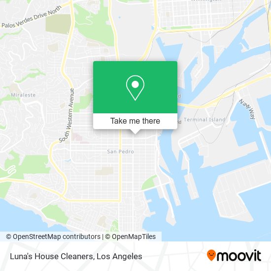 Luna's House Cleaners map