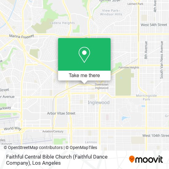 Mapa de Faithful Central Bible Church (Faithful Dance Company)