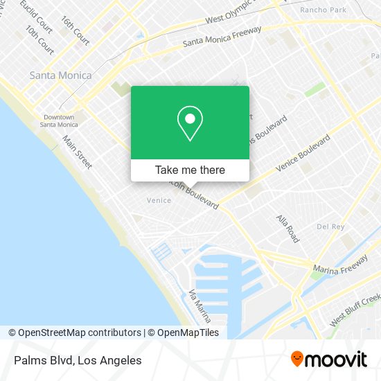 Palms Blvd map