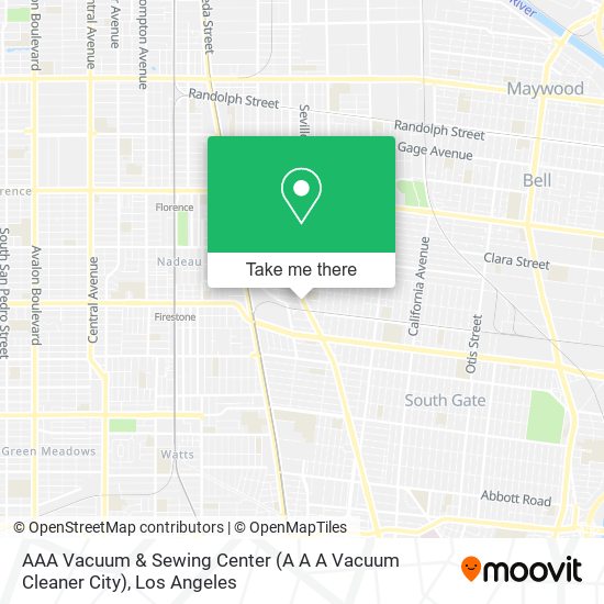 Mapa de AAA Vacuum & Sewing Center (A A A Vacuum Cleaner City)