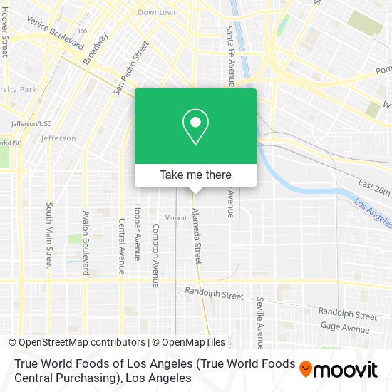 Mapa de True World Foods of Los Angeles (True World Foods Central Purchasing)