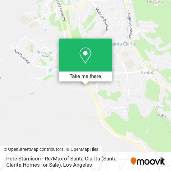 Mapa de Pete Stamison - Re / Max of Santa Clarita (Santa Clarita Homes for Sale)