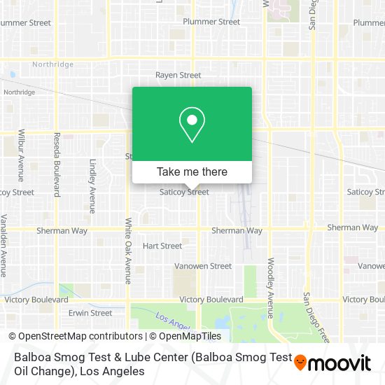 Mapa de Balboa Smog Test & Lube Center (Balboa Smog Test Oil Change)