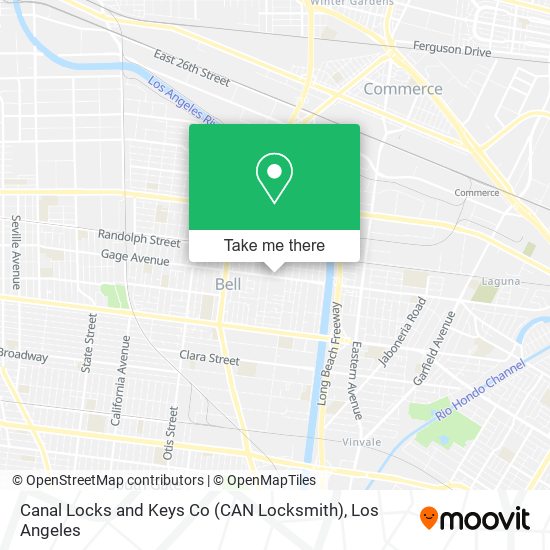 Mapa de Canal Locks and Keys Co (CAN Locksmith)