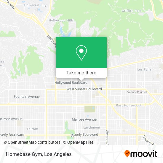 Mapa de Homebase Gym