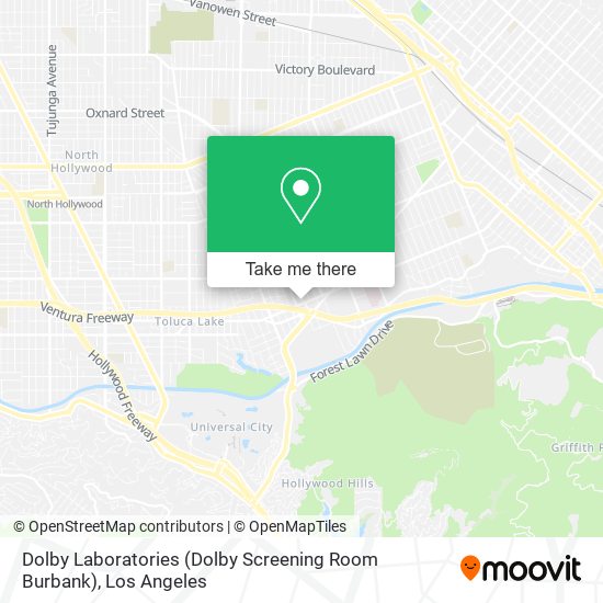 Mapa de Dolby Laboratories (Dolby Screening Room Burbank)