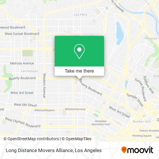 Mapa de Long Distance Movers Alliance