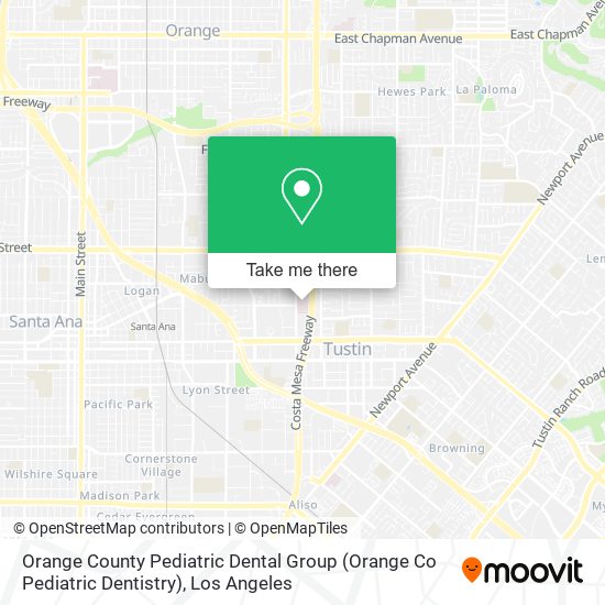 Orange County Pediatric Dental Group (Orange Co Pediatric Dentistry) map