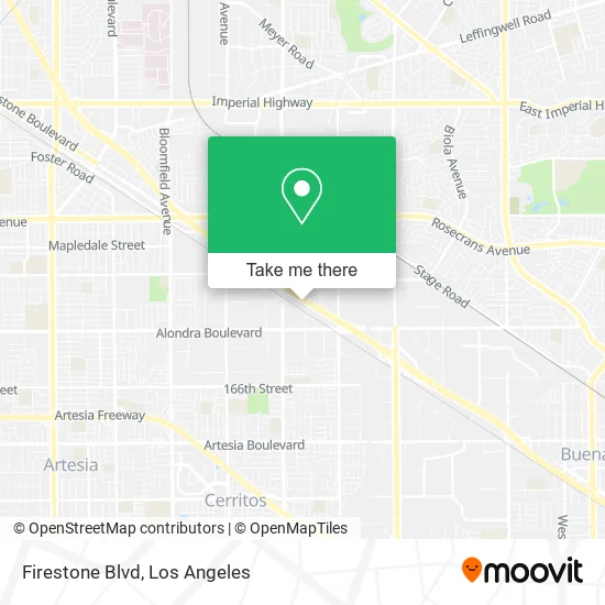 Mapa de Firestone Blvd
