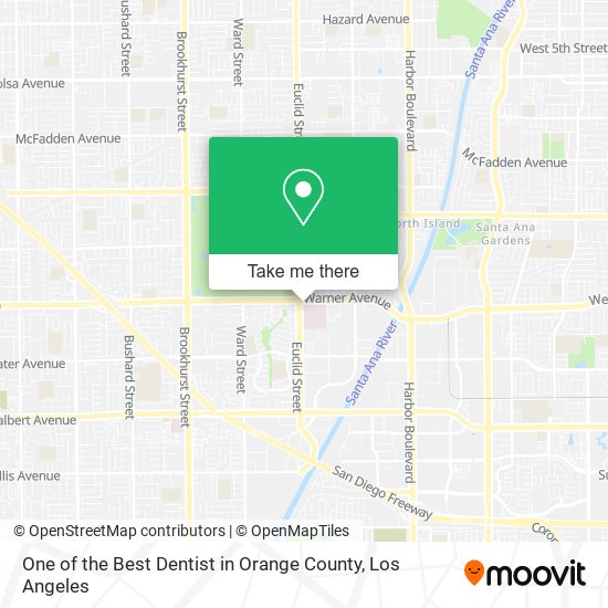 One of the Best Dentist in Orange County map
