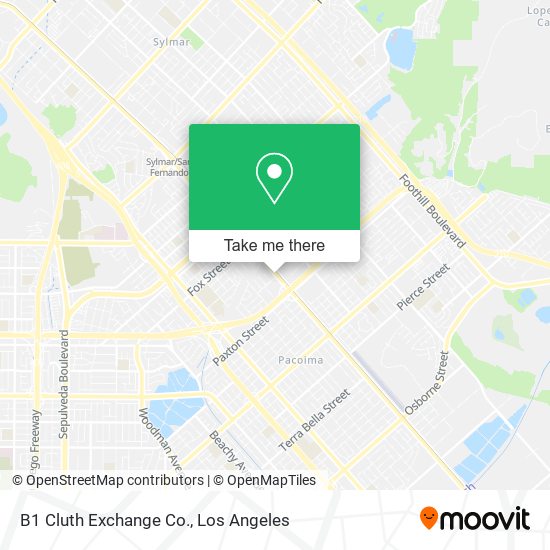 B1 Cluth Exchange Co. map