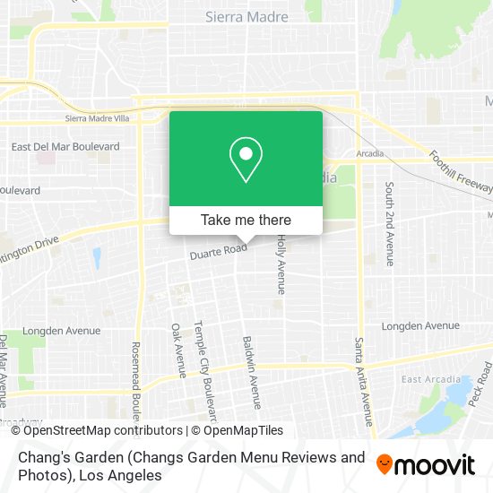 Mapa de Chang's Garden (Changs Garden Menu Reviews and Photos)