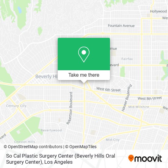 So Cal Plastic Surgery Center (Beverly Hills Oral Surgery Center) map