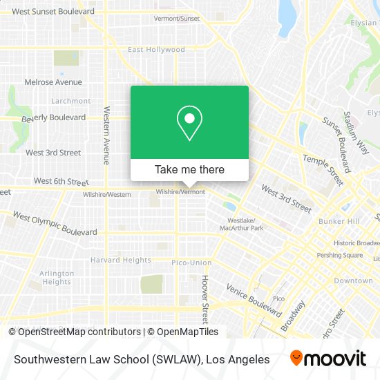 Southwestern Law School (SWLAW) map