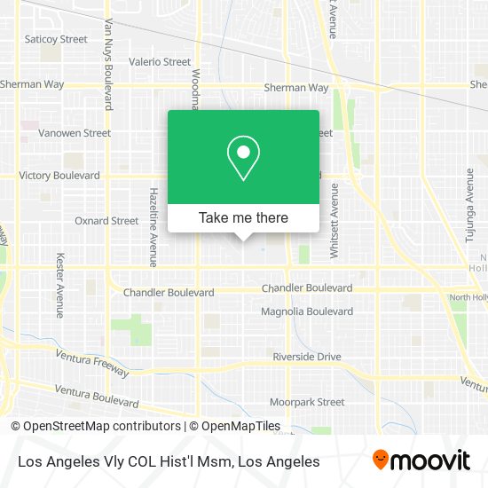 Mapa de Los Angeles Vly COL Hist'l Msm