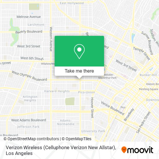 Mapa de Verizon Wireless (Celluphone Verizon New Allstar)