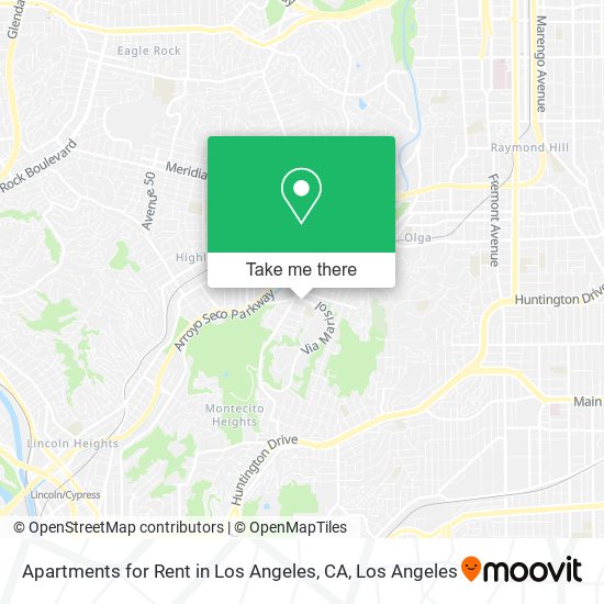 Mapa de Apartments for Rent in Los Angeles, CA