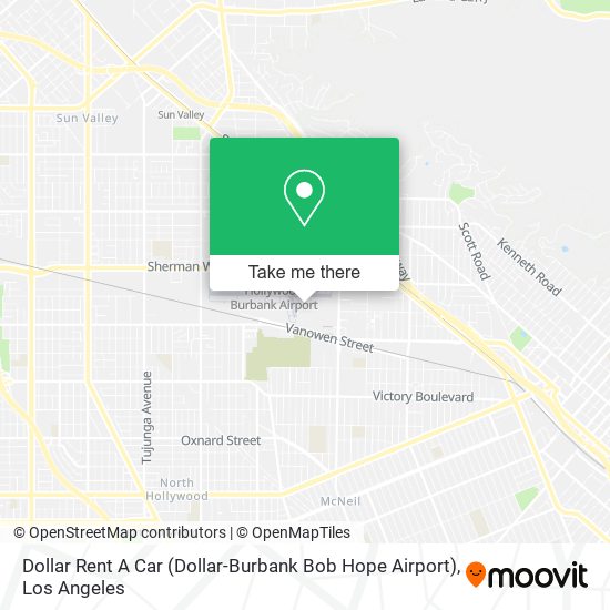 Mapa de Dollar Rent A Car (Dollar-Burbank Bob Hope Airport)